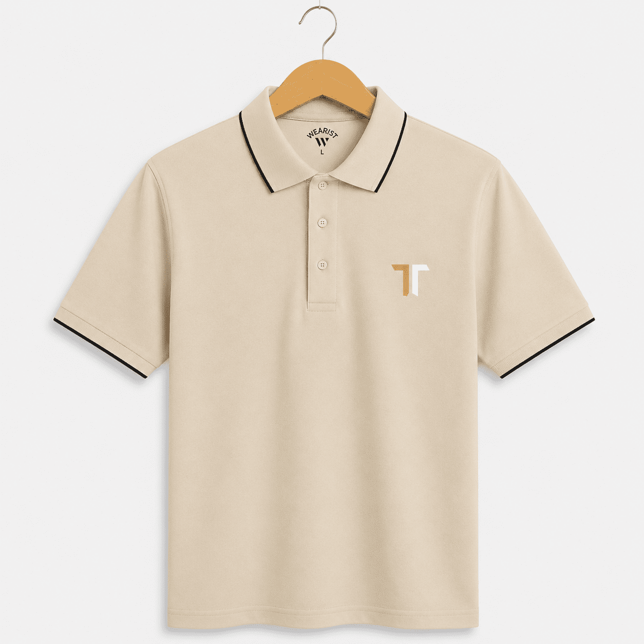TT Premium Beige Polo Shirt for Men – Classic Fit Smart Casual Wear TT Premium Beige Polo Shirt for Men – Classic Fit Smart Casual Wear
