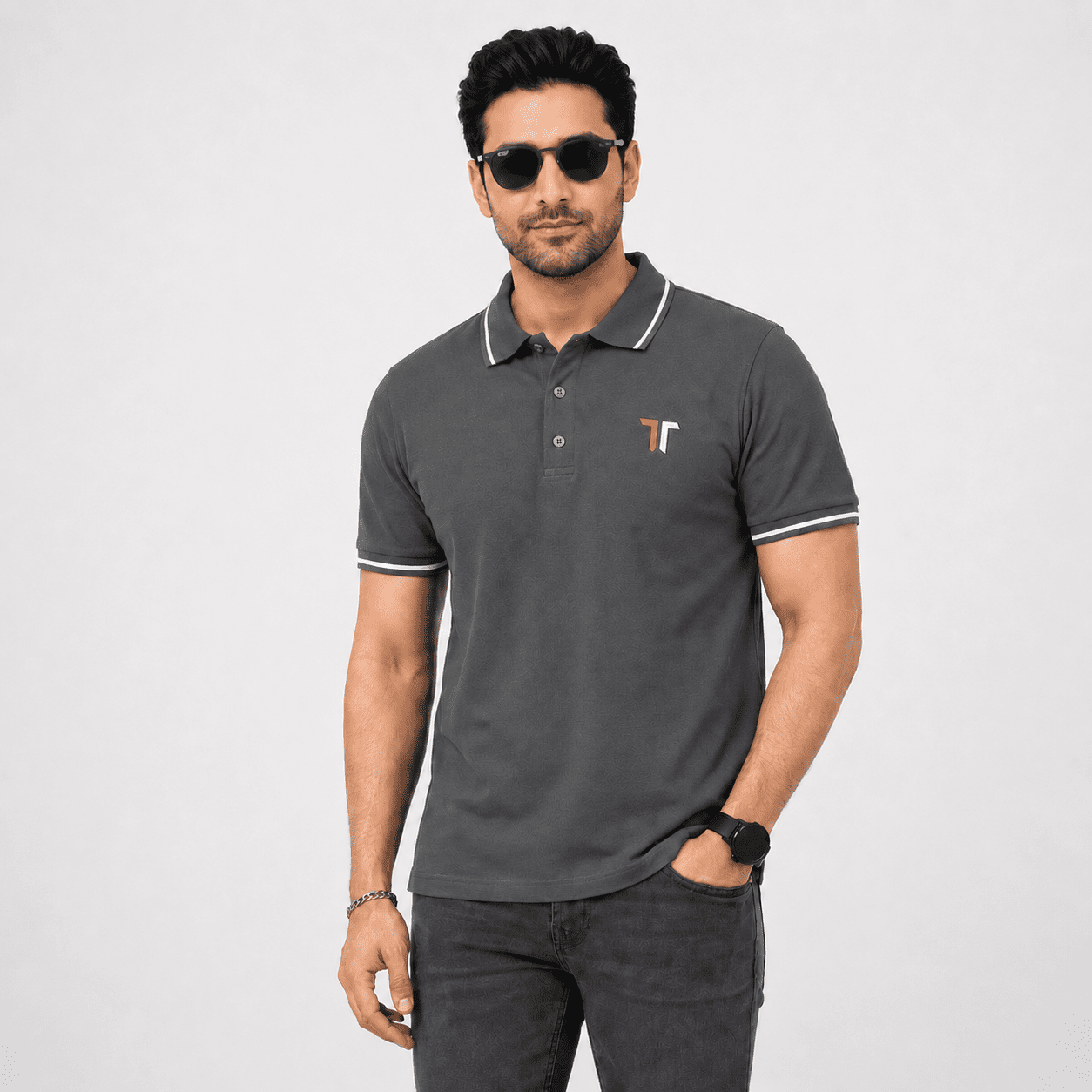 TT Premium Dark Grey Shirt for Men – Classic Fit Smart Casual Wear TT Premium Dark Grey Shirt for Men – Classic Fit Smart Casual Wear
